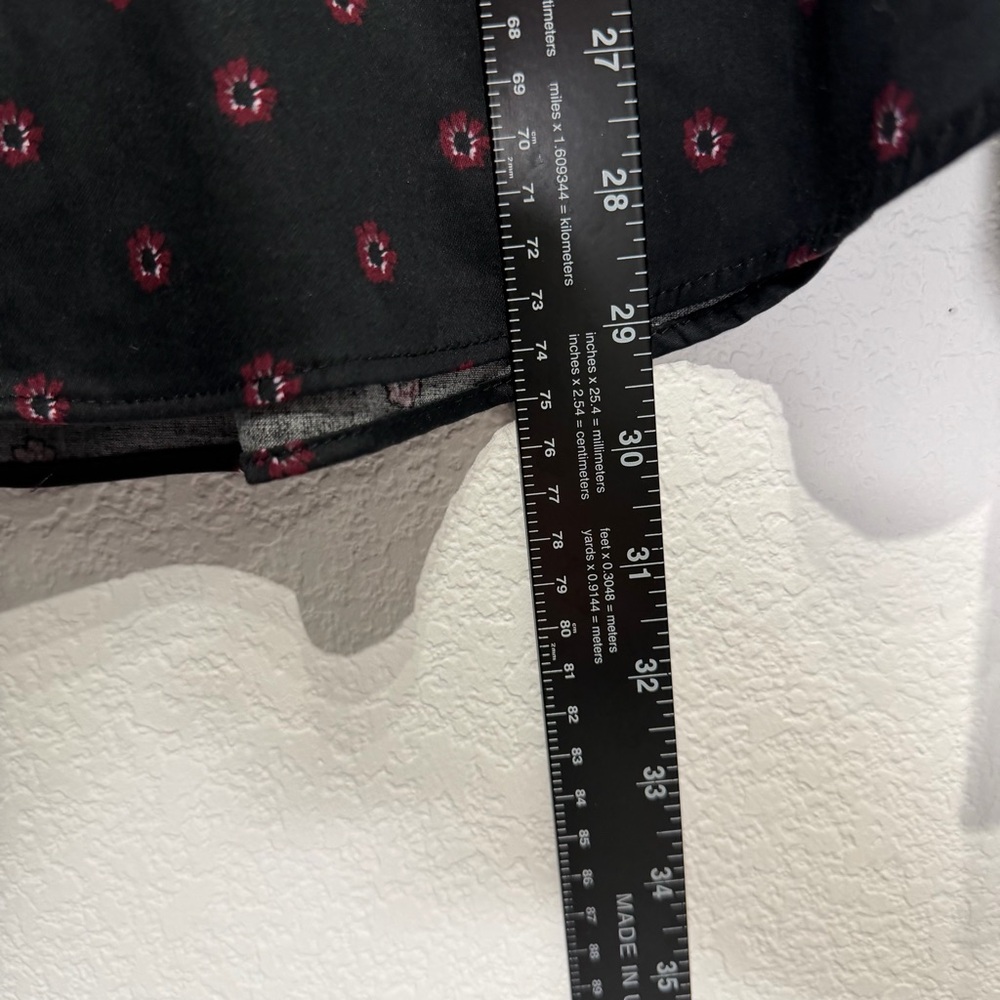 Ted Baker London Men’s Button Down Shirt – Black with Red Geometric Print – L - Picture 9 of 9